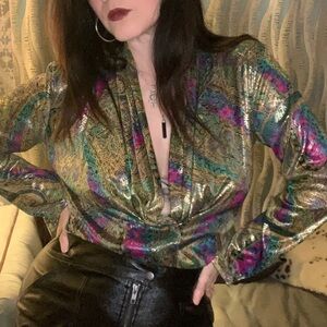 Incredible Vintage Paisley Blouse